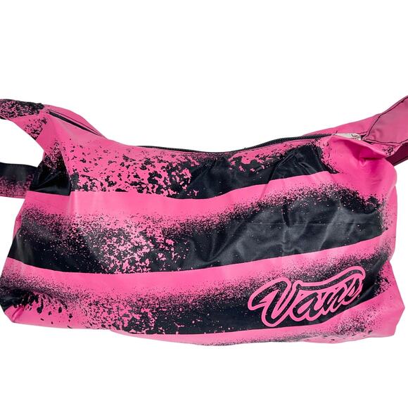 Vans Crossbody Messenger Bag Single Shoulder Strap Pink Black Zipper New w/ Tags - Picture 1 of 8